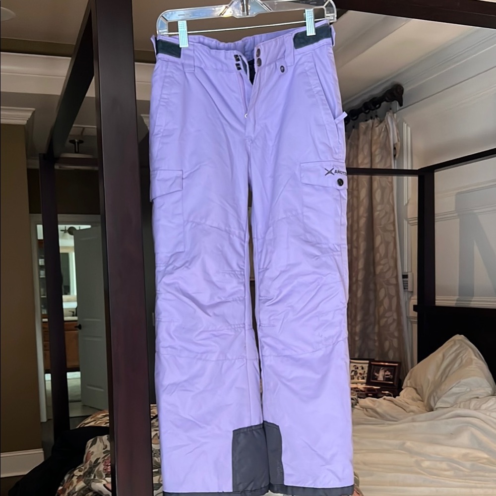 Arc'teryx Purple Cargo Pants with Insulated Design